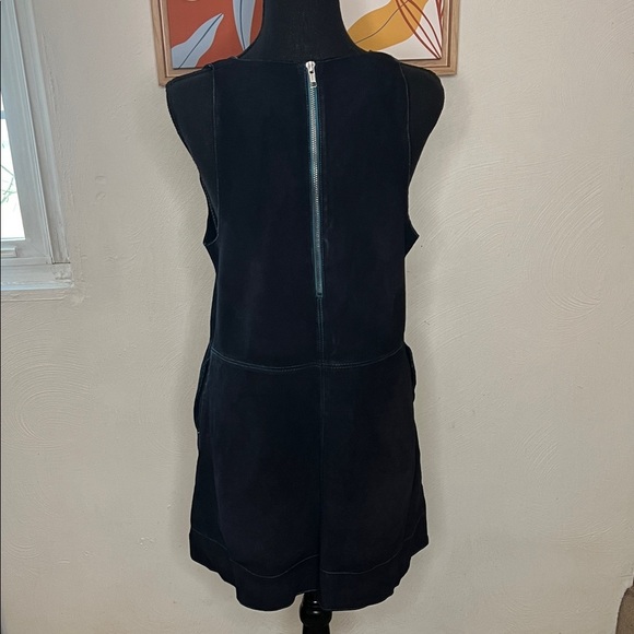 Free People Retro Love Suede Mini Dress Black Size S - Picture 5 of 8